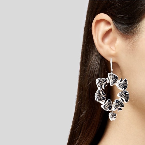 Chantecler Fish Hoop Earrings - Picture 2 of 3